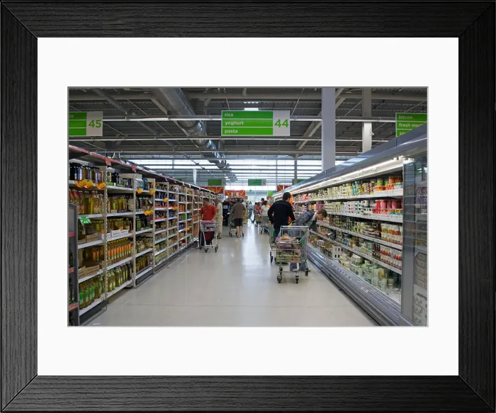Framed Print : Asda Superstore - Milton Keynes - Buckinghamshire Framed Print : Asda Superstore - Milton Keynes - Buckinghamshire