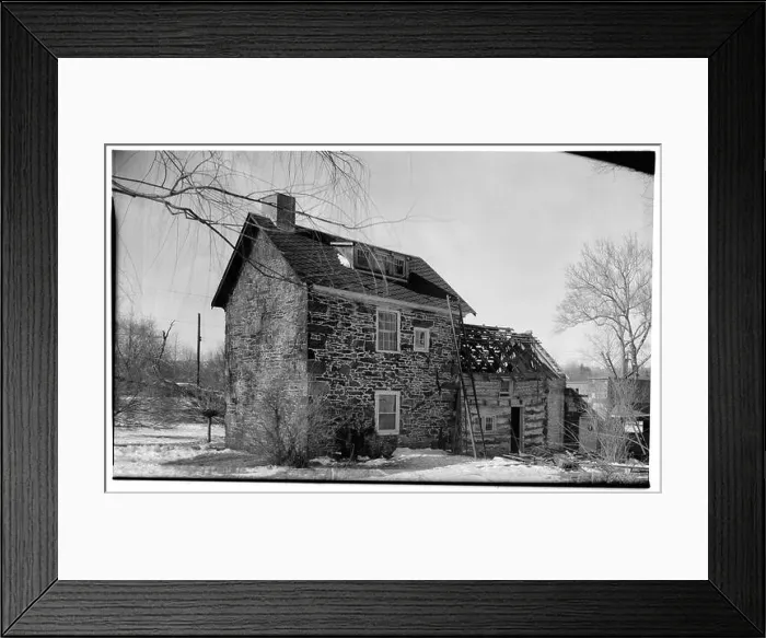 Framed Print : NORTH (REAR) ELEVATION Lawrence Cabin, State Route 3, Havertown, Delaware County, PA Framed Print : NORTH (REAR) ELEVATION Lawrence Cabin, State Route 3, Havertown, Delaware County, PA