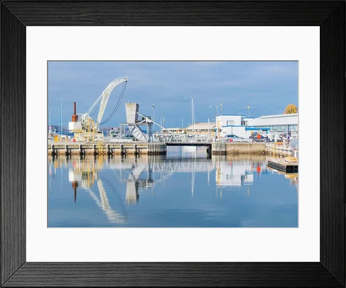 Framed Print : An 1890's dockside steam crane Framed Print : An 1890's dockside steam crane