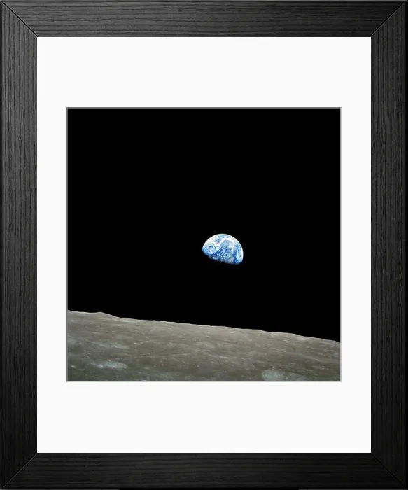 Framed Print : Earthrise, taken on December 24, 1968, by Apollo 8 astronaut William Anders / NASA Framed Print : Earthrise, taken on December 24, 1968, by Apollo 8 astronaut William Anders / NASA