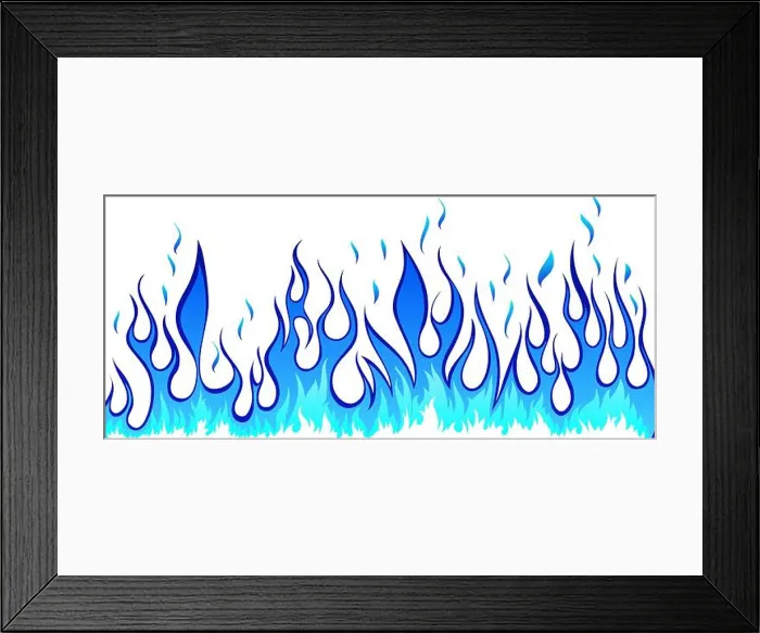Framed Print : Inferno fire vector background for design use Framed Print : Inferno fire vector background for design use