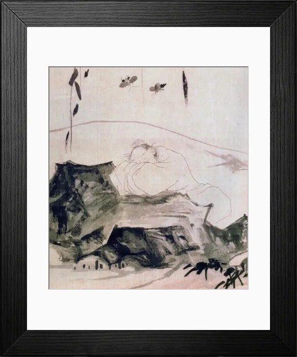 Framed Print : China: Zhuangzi Dreaming of a Butterfly