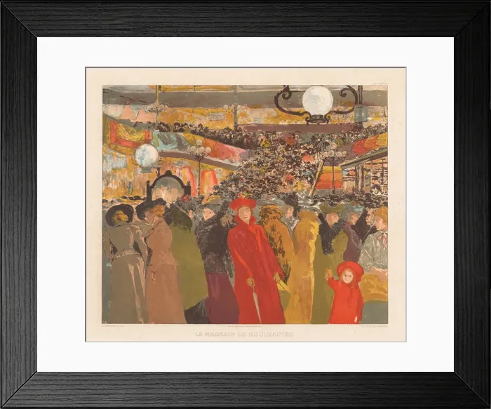 Framed Print : The Fancy Goods Store, 1902. Alexandre Lunois (French) Framed Print : The Fancy Goods Store, 1902. Alexandre Lunois (French)