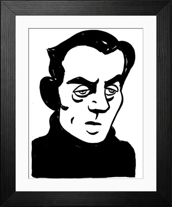Framed Print : French novelist Louis-Ferdinand Celine portrait Framed Print : French novelist Louis-Ferdinand Celine portrait