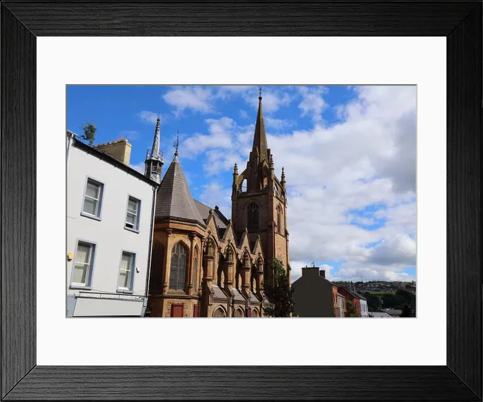 Framed Print : Street view of Carlisle Road Methodist Church. Derry (Londonderry) town in Northern Ireland Framed Print : Street view of Carlisle Road Methodist Church. Derry (Londonderry) town in Northern Ireland