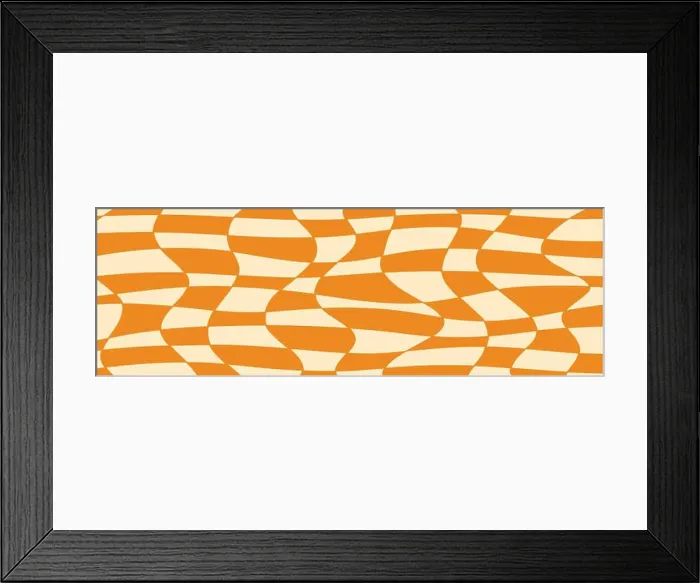 Framed Print : Retro 70s distorted grid. Abstract background Framed Print : Retro 70s distorted grid. Abstract background