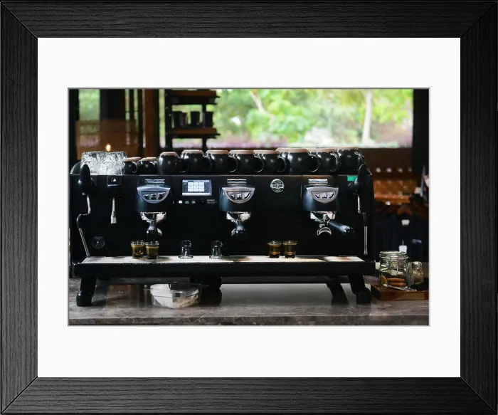 Framed Print : Starbucks Reserve espresso machine Framed Print : Starbucks Reserve espresso machine