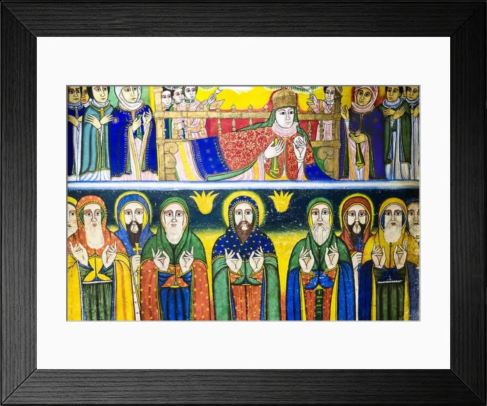 Framed Print : Interior to Church founded by Gonder Framed Print : Interior to Church founded by Gonder