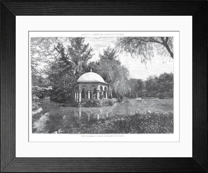 Framed Print : Español: Grabado basado en una fotografía del Sr Framed Print : Español: Grabado basado en una fotografía del Sr