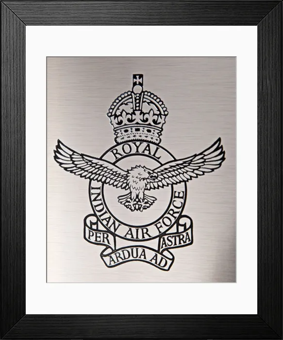 Framed Print : Royal Indian Air Force Emblem - Eagle Rampant - Air Forces Memorial Runnymede - Motto Per Ardua Ad Astra Framed Print : Royal Indian Air Force Emblem - Eagle Rampant - Air Forces Memorial Runnymede - Motto Per Ardua Ad Astra