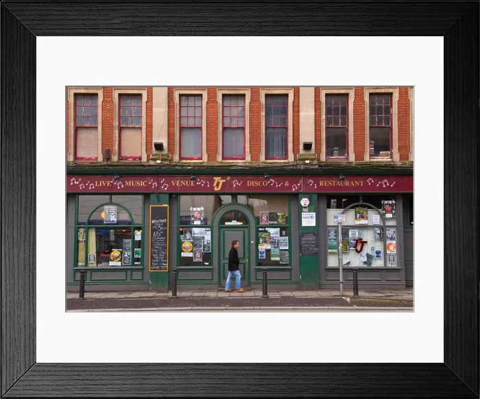 Framed Print : The legendary TJs music venue in Newport South Wales UK Framed Print : The legendary TJs music venue in Newport South Wales UK