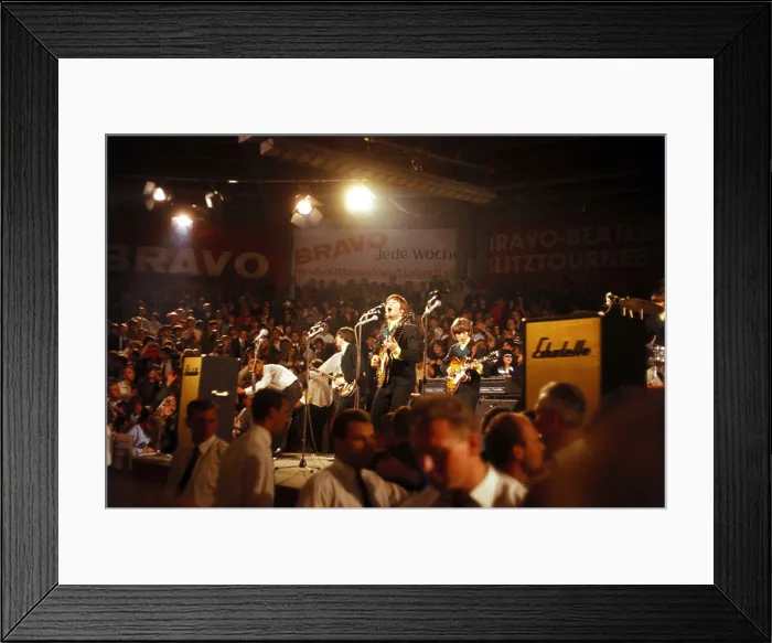Framed Print : Beatles, 1960 - 1970, British rock band, in concert, Circus Krone, Bravo Blitz Tour, Munich, 24.6.1966 Framed Print : Beatles, 1960 - 1970, British rock band, in concert, Circus Krone, Bravo Blitz Tour, Munich, 24.6.1966
