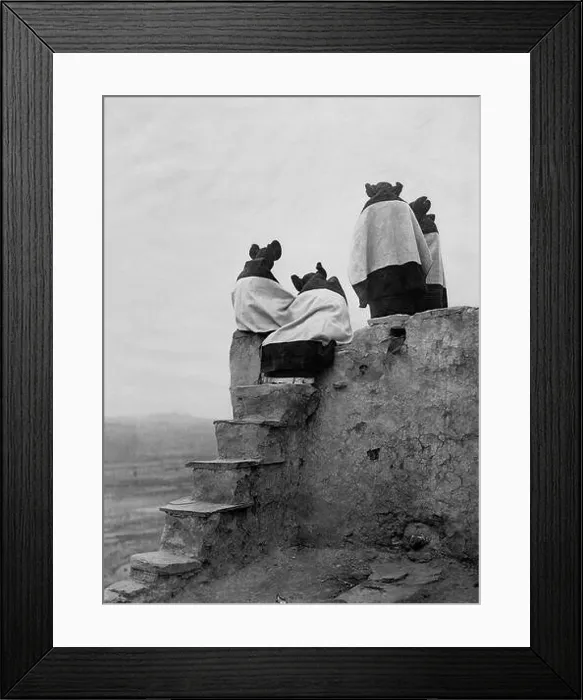 Framed Print : 608 Edward S. Curtis, Watching the dancers, Walpi Pueblo, Arizona, 1906 Framed Print : 608 Edward S. Curtis, Watching the dancers, Walpi Pueblo, Arizona, 1906