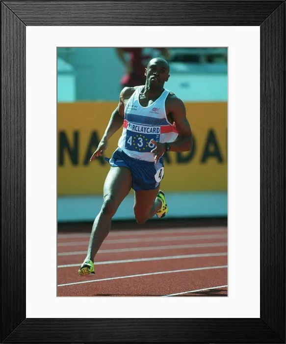 Framed Print : DAVID MCKENZIE 400 METRES HELSINKI 1994 17 August 1994 Framed Print : DAVID MCKENZIE 400 METRES HELSINKI 1994 17 August 1994