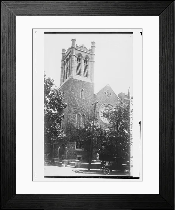 Framed Print : A historic photograph of Trinity Baptist Church in Marion Framed Print : A historic photograph of Trinity Baptist Church in Marion