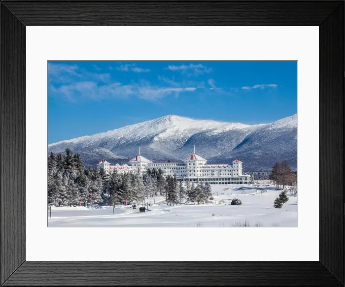 Framed Print : Majestic Mount Washington Hotel located in the White Mountain National Forest during winter in Bretton Woods, NH, USA Framed Print : Majestic Mount Washington Hotel located in the White Mountain National Forest during winter in Bretton Woods, NH, USA