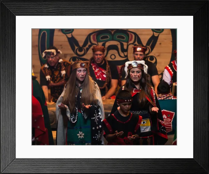 Framed Print : Young Kumugwe Dancer's perform during Aboriginal Days in the Komok's bighouse Framed Print : Young Kumugwe Dancer's perform during Aboriginal Days in the Komok's bighouse