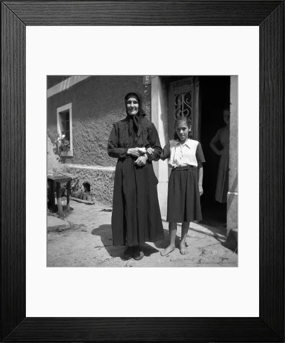 Framed Print : This image depicts traditional Slovenian clothing from 1869 Framed Print : This image depicts traditional Slovenian clothing from 1869