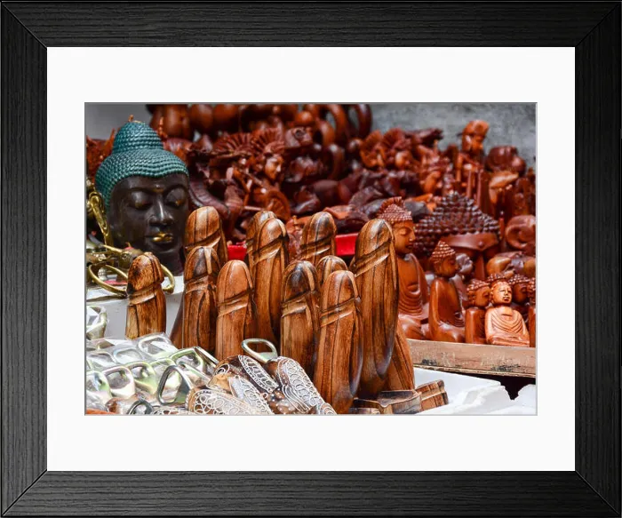 Framed Print : Souvenir shop in Bali, Indonesia. Bali is a popular tourist destination, which has seen a significant rise in tourists Framed Print : Souvenir shop in Bali, Indonesia. Bali is a popular tourist destination, which has seen a significant rise in tourists