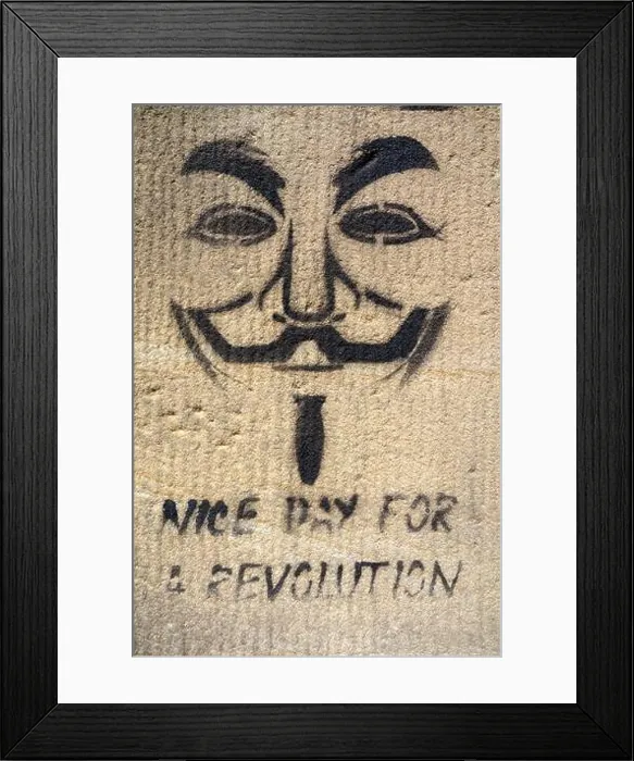 Framed Print : revolution, protest movement, anonymous, revolutions Framed Print : revolution, protest movement, anonymous, revolutions