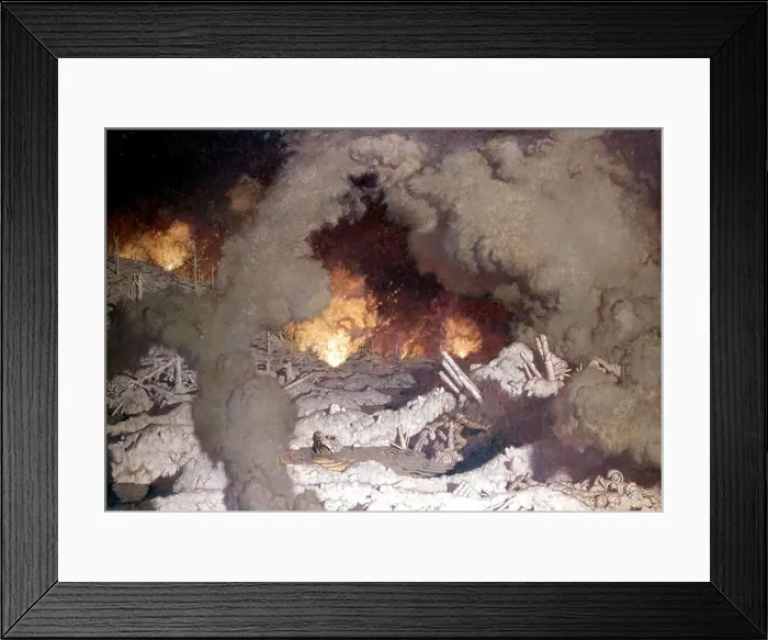 Framed Print : Georges Leroux, Hell Oil on canvas (45 x 63 inches) France - World War I London, Imperial war museum Framed Print : Georges Leroux, Hell Oil on canvas (45 x 63 inches) France - World War I London, Imperial war museum