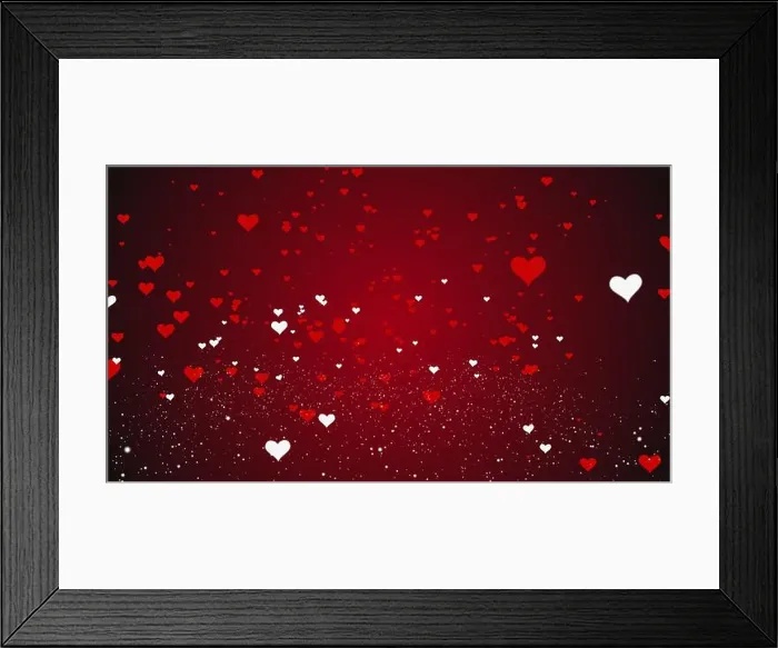 Framed Print : Moving Flying Hearts for Valentine's Day Framed Print : Moving Flying Hearts for Valentine's Day