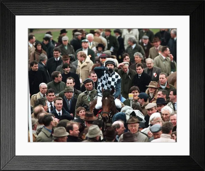 Framed Print : GRAHAM BRADLEY ON COLLIER BAY CHELTENHAM FESTIVAL DAY 1 12 March 1996 Framed Print : GRAHAM BRADLEY ON COLLIER BAY CHELTENHAM FESTIVAL DAY 1 12 March 1996