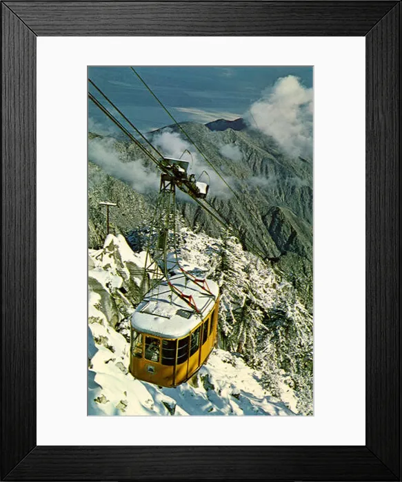 Framed Print : Aerial Tramway. Palm Springs. 1965 Framed Print : Aerial Tramway. Palm Springs. 1965