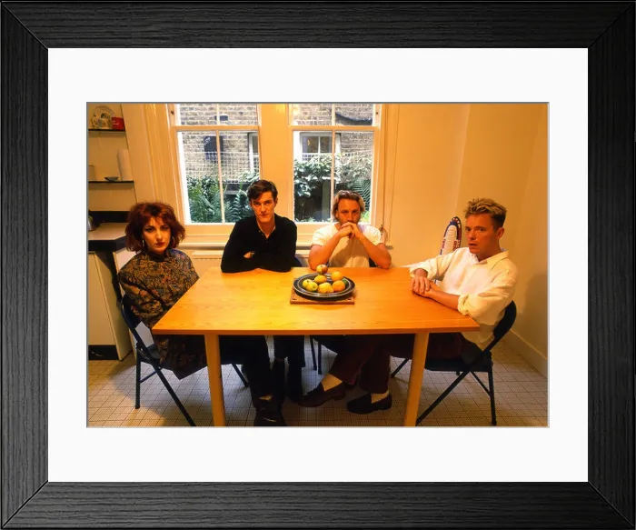 Framed Print : New Order photographed for the Face magazine in 1986 Framed Print : New Order photographed for the Face magazine in 1986