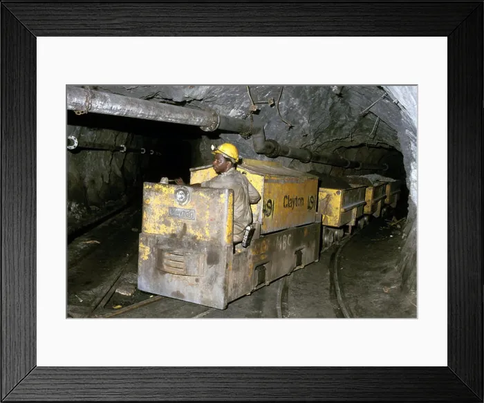 Framed Print : 5000 feet down the Adansi Shaft on level 50 at the Obuasi ( AGC) Gold Mine Ghana Framed Print : 5000 feet down the Adansi Shaft on level 50 at the Obuasi ( AGC) Gold Mine Ghana