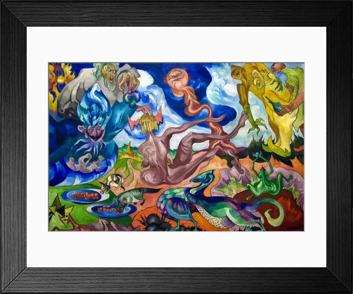 Framed Print : Stanisław Ignacy Witkiewicz artwork entitled Creating the World or Tworzenie Swiata Framed Print : Stanisław Ignacy Witkiewicz artwork entitled Creating the World or Tworzenie Swiata
