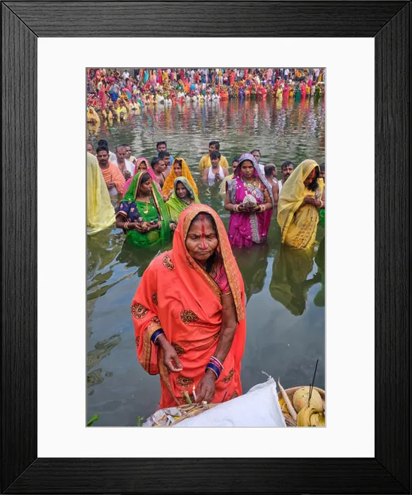 Framed Print : During the Hindu festival Chhath Puja Framed Print : During the Hindu festival Chhath Puja