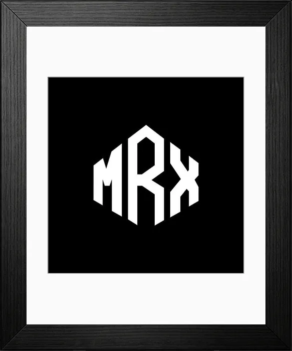 Framed Print : MRX letter logo design with polygon shape Framed Print : MRX letter logo design with polygon shape