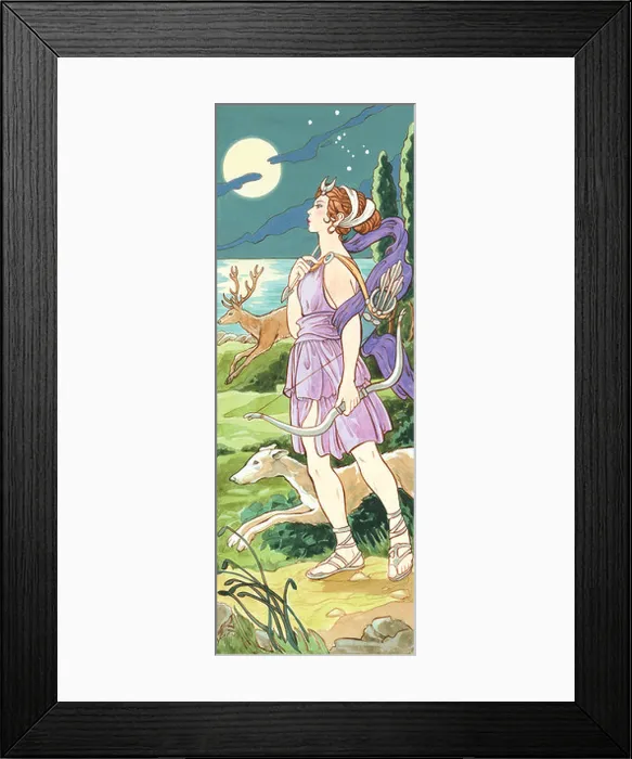 Framed Print : In ancient Greek mythology, Artemis was the goddess of hunting and wild animals, The ancient Romans called her Diana Framed Print : In ancient Greek mythology, Artemis was the goddess of hunting and wild animals, The ancient Romans called her Diana