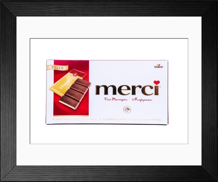 Framed Print : Tyumen, Russia-May 25, 2021: Merci chocolate brand of chocolate candy manufactured by the German company August Storck Framed Print : Tyumen, Russia-May 25, 2021: Merci chocolate brand of chocolate candy manufactured by the German company August Storck