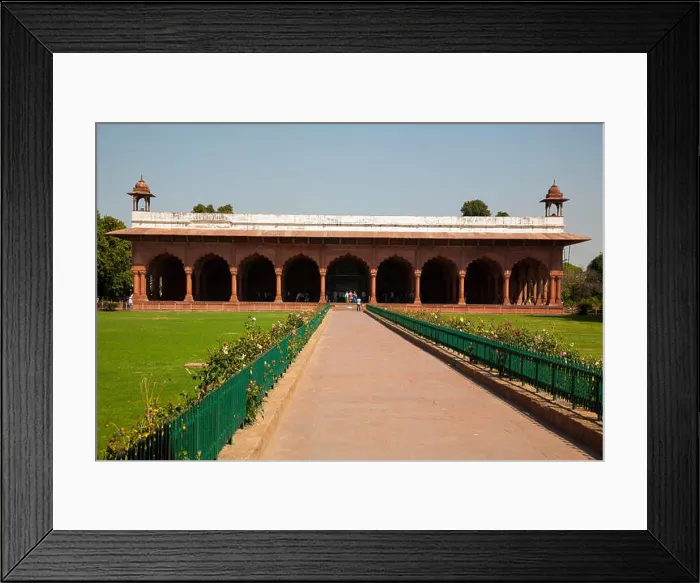 Framed Print : Diwan-i-Aam, Red Fort Complex, New Delhi, India