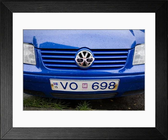 Framed Print : Sunglasses on a car Framed Print : Sunglasses on a car