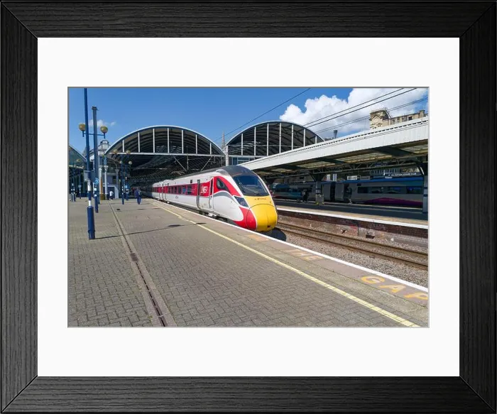 Framed Print : LNER Azuma train at Newcastle Station Framed Print : LNER Azuma train at Newcastle Station