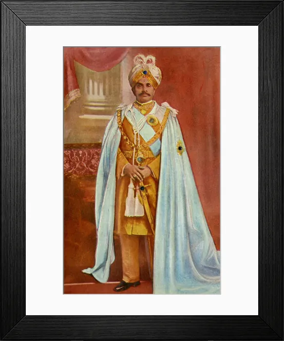 Framed Print : Krishna Raja Wadiyar IV (1884-1940) was the Maharaja of Mysore Framed Print : Krishna Raja Wadiyar IV (1884-1940) was the Maharaja of Mysore