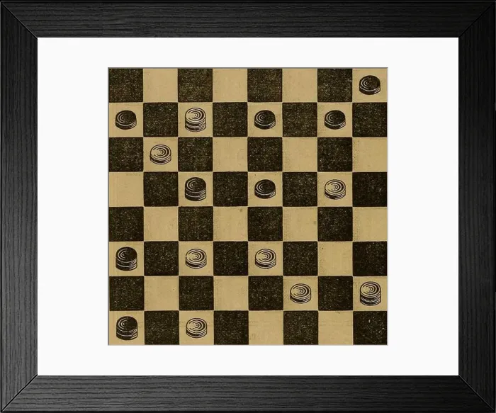 Framed Print : The elements of draughts; or Framed Print : The elements of draughts; or