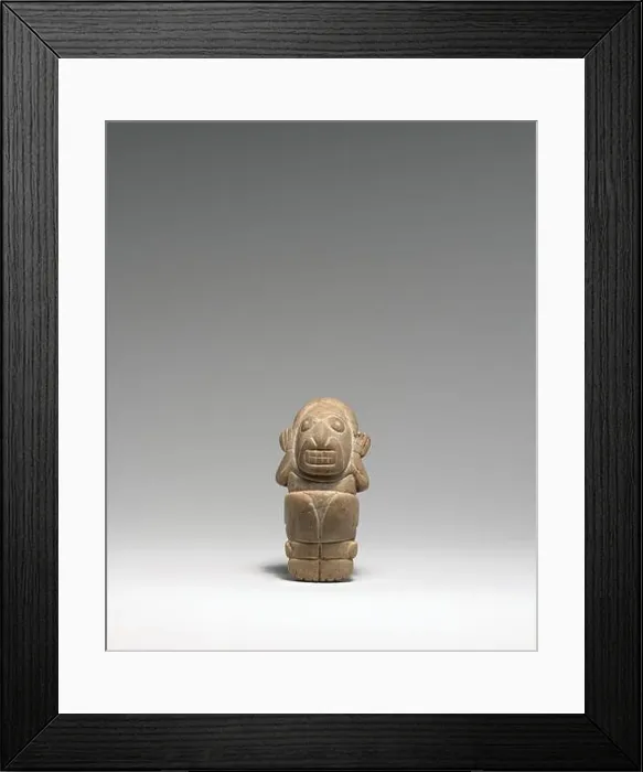 Framed Print : Figure Amulet, Taíno, 13th–15th century Framed Print : Figure Amulet, Taíno, 13th–15th century