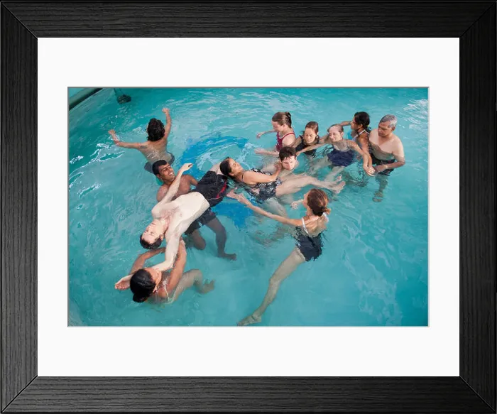 Framed Print : Dancing in the water in Quiet Healing Center of Auroville, India Framed Print : Dancing in the water in Quiet Healing Center of Auroville, India
