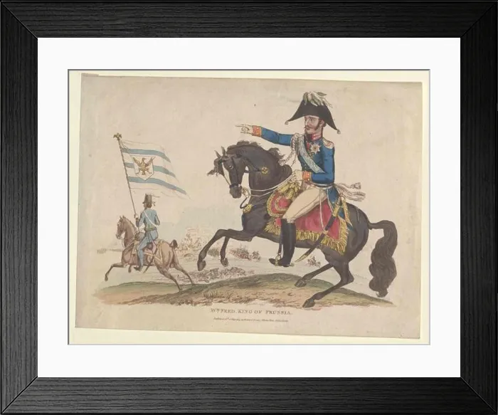 Framed Print : Friedrich Wilhelm III. King of Prussia Eraser: Canton Framed Print : Friedrich Wilhelm III. King of Prussia Eraser: Canton