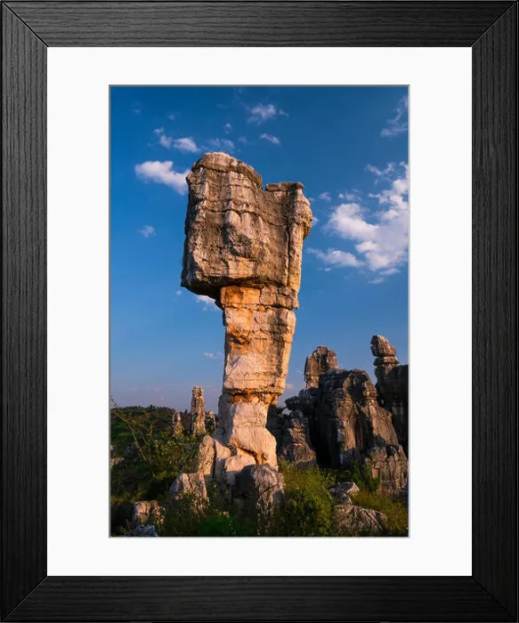 Framed Print : Weird rock formations of limestone Framed Print : Weird rock formations of limestone