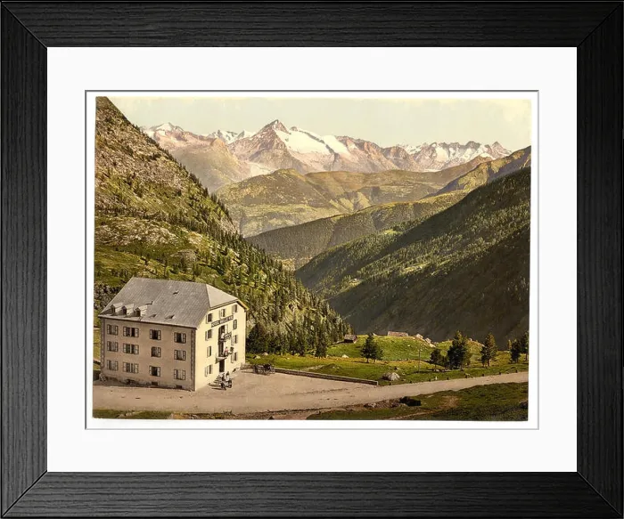 Framed Print : Simplon Pass, Hotel Bellevue, Valais, Alps of, Switzerland LCCN2001703324 Framed Print : Simplon Pass, Hotel Bellevue, Valais, Alps of, Switzerland LCCN2001703324