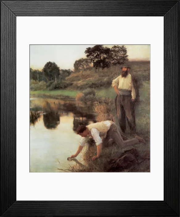 Framed Print : The Vagabonds 1896 57 Jules-Alexis Muenier - Les Chemineaux Framed Print : The Vagabonds 1896 57 Jules-Alexis Muenier - Les Chemineaux
