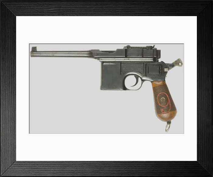 Framed Print : Armes à feu, Pistolet Mauser C96