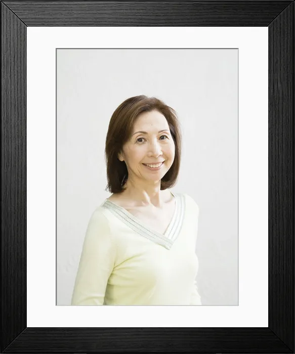 Framed Print : Senior woman smiling Framed Print : Senior woman smiling