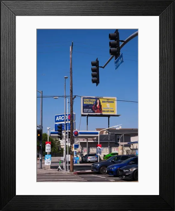 Framed Print : Arco gas station, intersection of Venice and Crenshaw, Los Angeles, California, United States of America Framed Print : Arco gas station, intersection of Venice and Crenshaw, Los Angeles, California, United States of America
