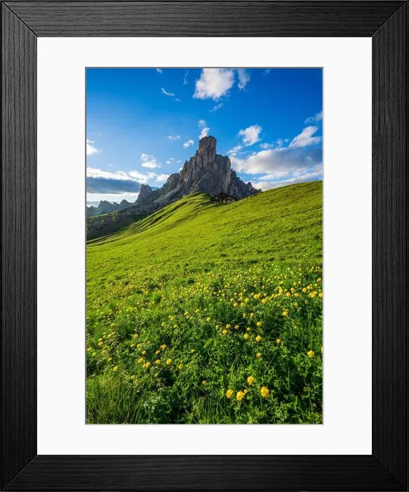 Framed Print : The Giau Pass at sunset, Belluno, Dolomites, Italy Framed Print : The Giau Pass at sunset, Belluno, Dolomites, Italy